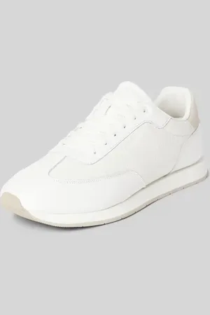 Calvin Klein Ledersneaker mit Label-Detail in , Größe 40