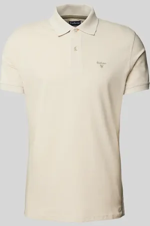 Barbour Slim Fit Poloshirt mit Label-Stitching in , Größe L
