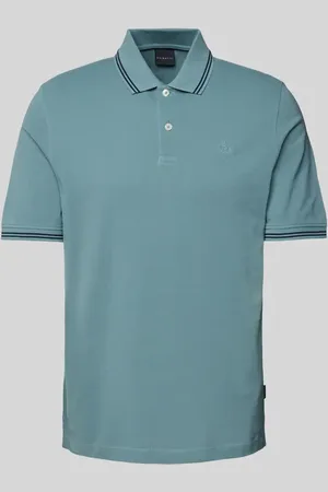 Bugatti Regular Fit Poloshirt mit Label-Detail in , Größe L