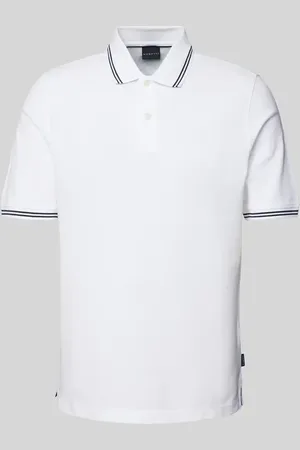 Bugatti Regular Fit Poloshirt mit Label-Detail in , Größe L