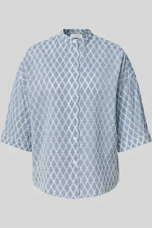 Christian Berg Regular Fit Bluse mit Stehkragen in , Größe 34