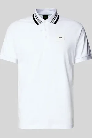 HUGO BOSS Regular Fit Poloshirt mit Label-Badge Modell 