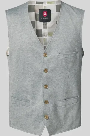 Club of Gents Weste mit Leistentaschen Modell 