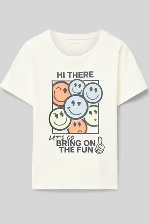 TOM TAILOR Regular Fit T-Shirt aus reiner Baumwolle mit Motiv-Print in , Größe 104
