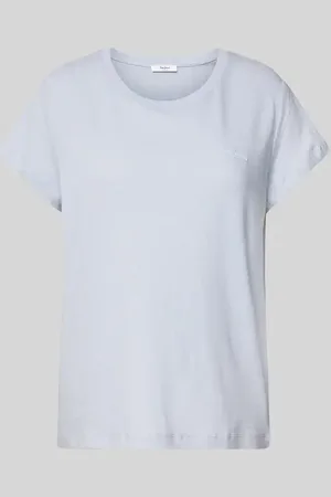 Pepe Jeans T-Shirt mit geripptem Rundhalsausschnitt Modell 
