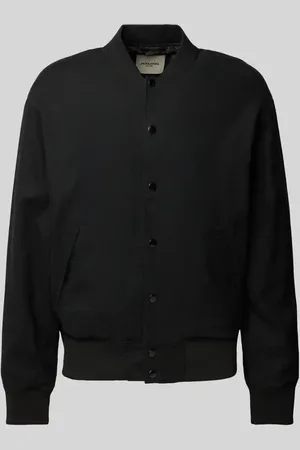 JACK & JONES Leinenbomberjacke mit Paspeltaschen Modell 