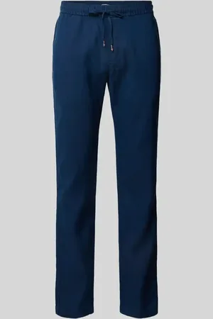 Tommy Hilfiger Loose Fit Stoffhose aus Leinen-Mix Modell 