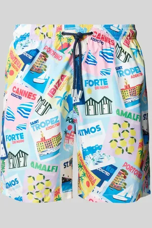 MC2 SAINT BARTH Regular Fit Badeshorts mit Tunnelzug Modell 