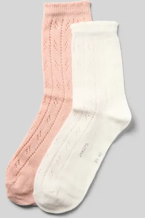 Jake*s Socken mit geripptem Abschluss im 2er-Pack in , Größe 35-38