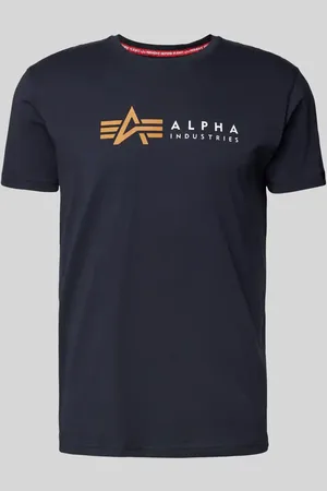 Alpha Industries T-Shirt mit Label-Print in , Größe L