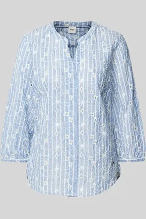 Brax Regular Fit Bluse mit Lochstickerei Modell 