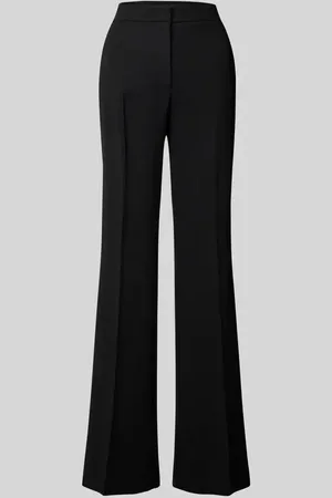 MANGO Flared Stoffhose mit Bundfalten in , Größe 34