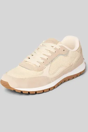 Marc O’ Polo Low Top Sneaker aus Rindleder mit Strickeinsatz in , Größe 36