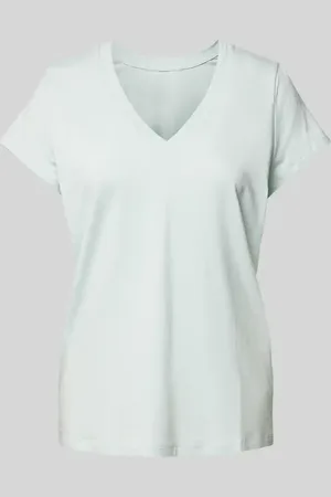 Schiesser T-Shirt mit geripptem V-Ausschnitt in , Größe 36