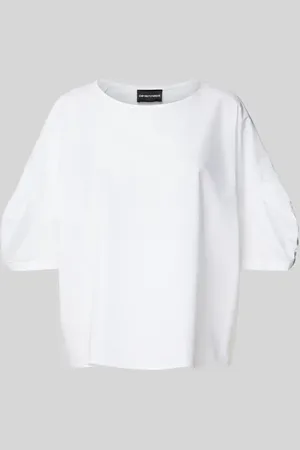 Emporio Armani Relaxed Fit Blusenshirt mit 3/4-Arm in , Größe 36