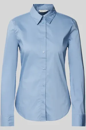TOM TAILOR Regular Fit Langarmbluse aus Baumwoll-Mix in , Größe 34