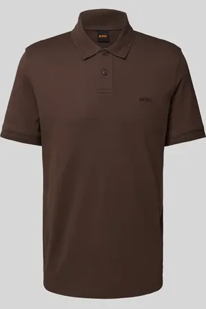 HUGO BOSS Regular Fit Poloshirt mit Label-Stitching Modell 
