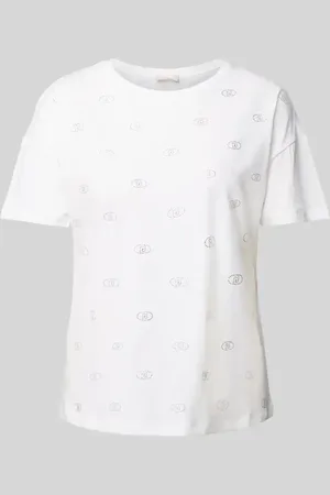 Liu Jo T-Shirt mit geripptem Rundhalsausschnitt in , Größe L