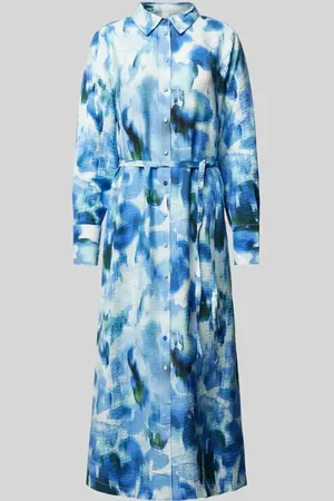 Y.A.S Midikleid in Crinkle-Optik Modell 