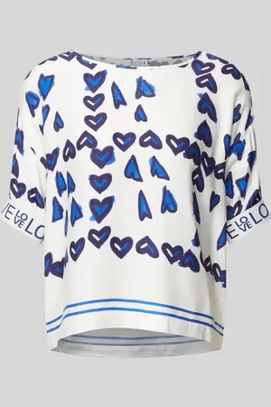 Emily van den Bergh Regular Fit Blusenshirt mit Rundhalsausschnitt in , Größe 36