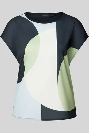 Opus T-Shirt mit geripptem Rundhalsausschnitt Modell 