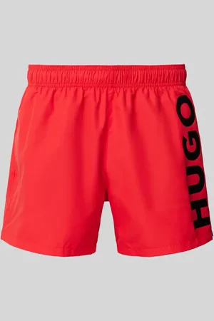HUGO BOSS Badehose mit Label-Print Modell 