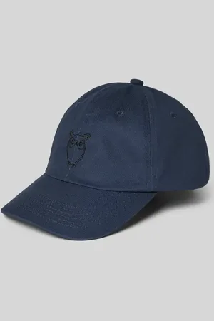 Knowledge Cotton Apparal Basecap mit Motiv-Stitching in , Größe L/XL