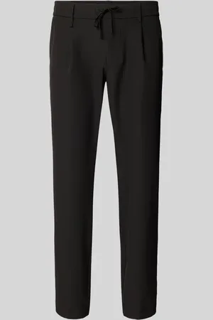 HUGO BOSS Relaxed Fit Bundfaltenhose mit elastischem Bund in , Größe 46
