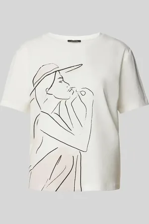 Comma, T-Shirt mit Motiv-Print in , Größe 34