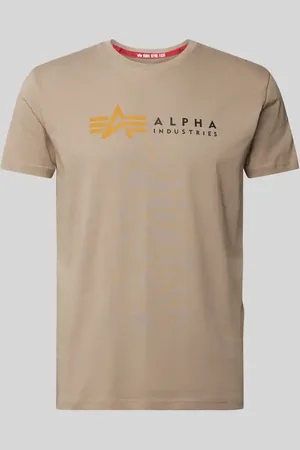 Alpha Industries T-Shirt mit Label-Print in , Größe L
