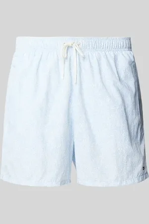 Tommy Hilfiger Regular Fit Badeshorts mit Allover-Muster in , Größe L
