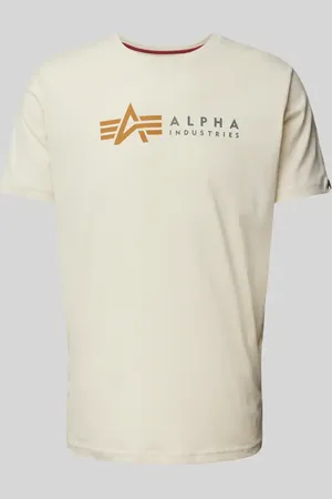 Alpha Industries T-Shirt mit Label-Print in , Größe L