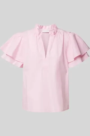 Rich & Royal Regular Fit Bluse mit Volants in , Größe XL