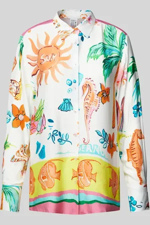 Emily van den Bergh Regular Fit Bluse mit durchgehender Knopfleiste in , Größe 36