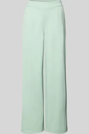 Ichi Wide Leg Stoffhose mit Bundfalten Modell 