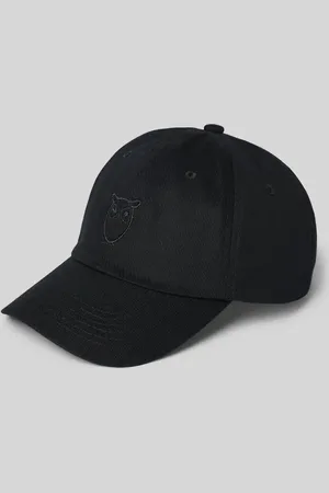 Knowledge Cotton Apparal Basecap mit Motiv-Stitching in , Größe L/XL