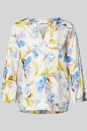 ETERNA Comfort Fit Bluse mit V-Ausschnitt in , Größe 34