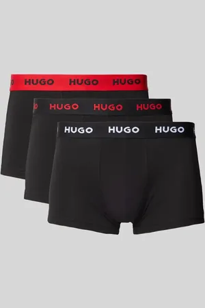 HUGO BOSS Trunks mit elastischem Label-Bund im 3er-Pack in , Größe L