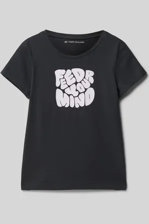 TOM TAILOR Regular Fit T-Shirt aus Baumwolle mit Print in , Größe 152