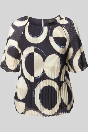 QS by s.Oliver Regular Fit Chiffonbluse mit mit kurzen Ragalanärmeln in , Größe 34