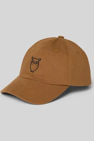 Knowledge Cotton Apparal Basecap mit Motiv-Stitching in , Größe L/XL