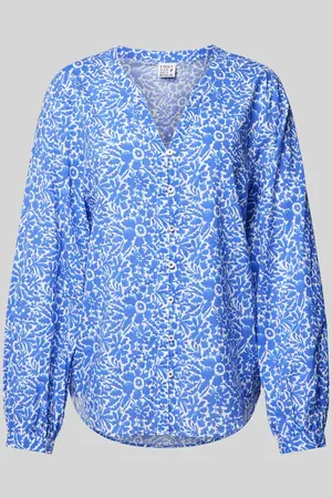 Emily van den Bergh Regular Fit Bluse mit Ballonärmeln in , Größe 36