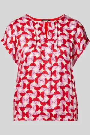 More & More T-Shirt aus Viskose-Mix mit Schlüsselloch-Ausschnitt in , Größe 36