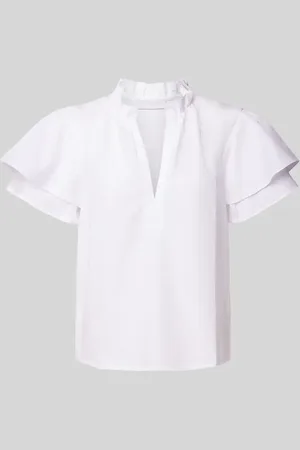 Rich & Royal Regular Fit Bluse mit Volants in , Größe L