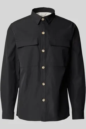 Colours & Sons Regular Fit Hemdjacke mit Brustpattentaschen in , Größe L