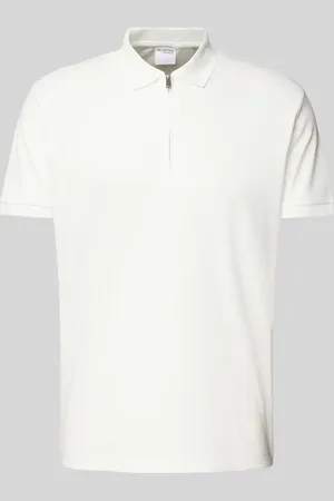 SELECTED Poloshirt mit kurzem Reißverschluss in , Größe L