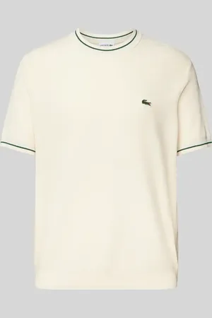 Lacoste T-Shirt mit gerippten Abschlüssen in , Größe L