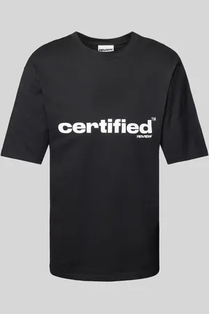 Review T-Shirt mit Label-Print in , Größe L