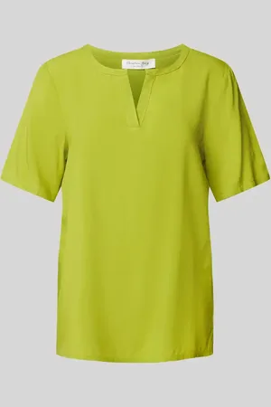 Christian Berg Regular Fit Blusenshirt mit V-Ausschnitt in , Größe 36