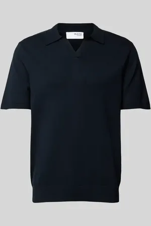 SELECTED Poloshirt mit V-Ausschnitt Modell 